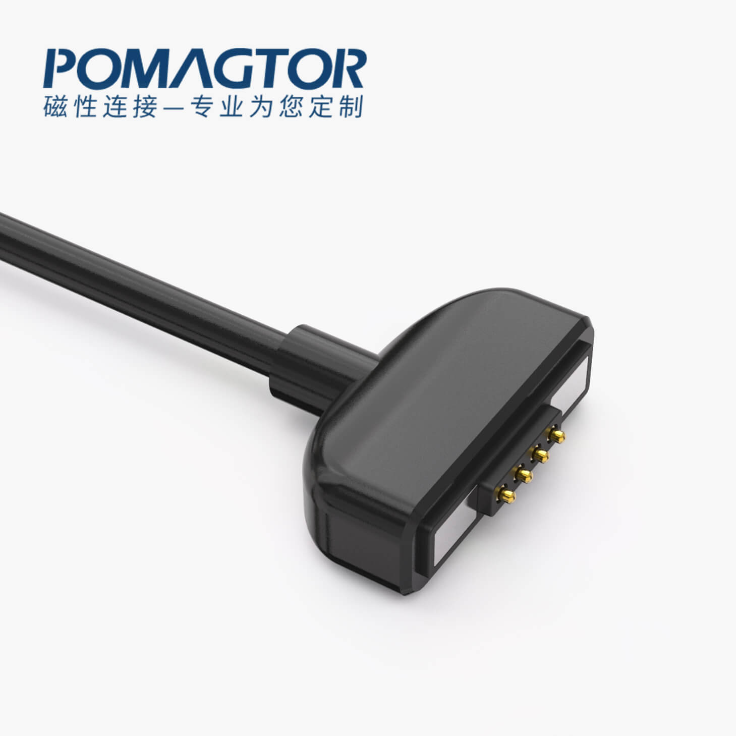 磁吸数据线 TK磁性系列：4PIN，电镀黄铜Au5u，电压5V，电流2A