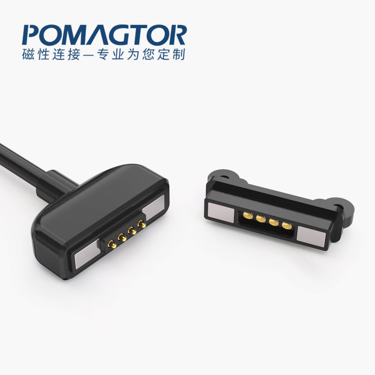 磁吸数据线 TK磁性系列：4PIN，电镀黄铜Au5u，电压5V，电流2A