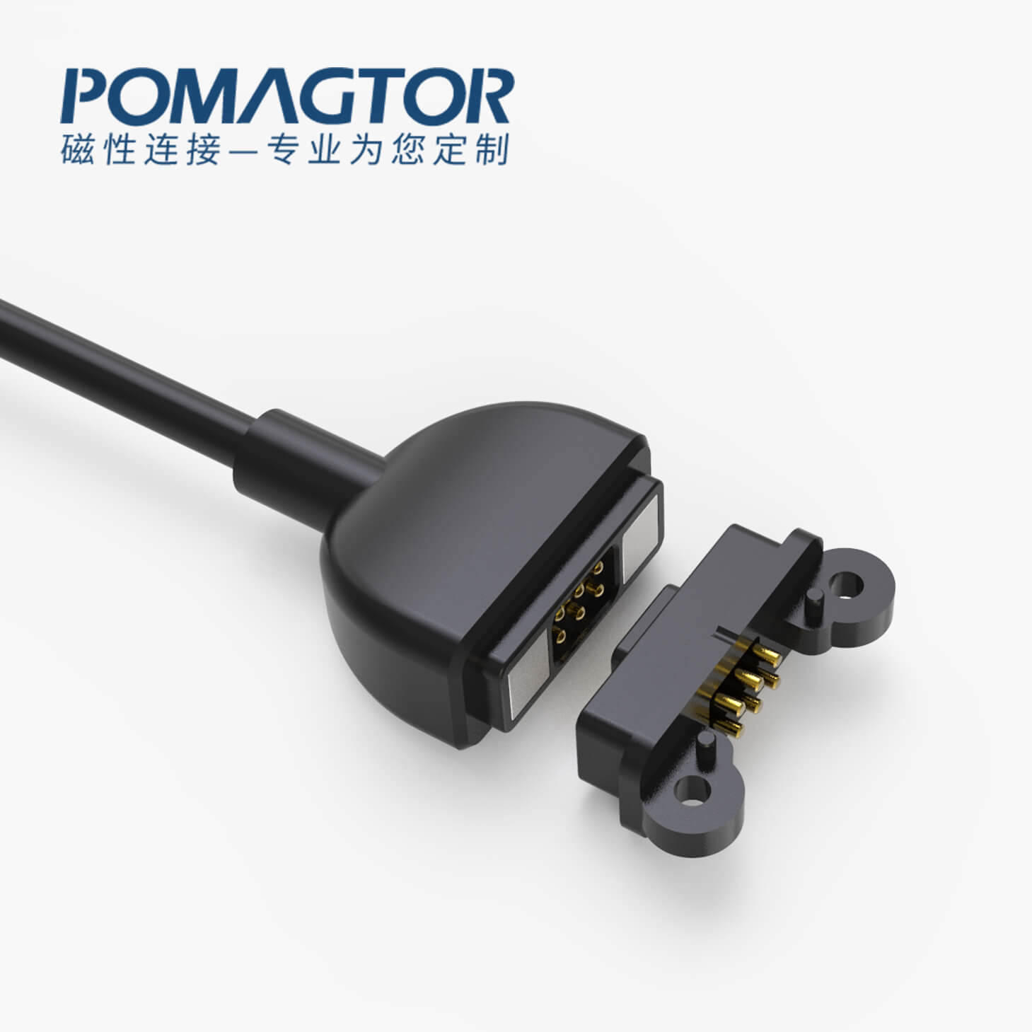 磁吸数据线 TK磁性系列：6PIN，电压5V，电流1A，工作行程0.9mm:30±5gf，弹力寿命10000次+，工作温度-30°~85°