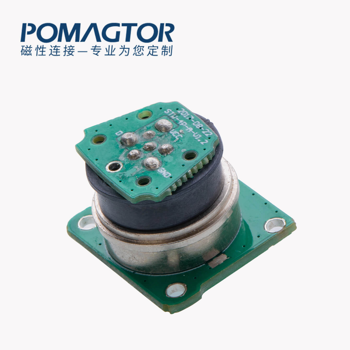 磁吸连接器 圆形磁性系列：4PIN，电镀黄铜Au3u，电压5V，电流2A，工作行程1.9mm:65±10gf，弹力30000次+，工作温度-30°~85°