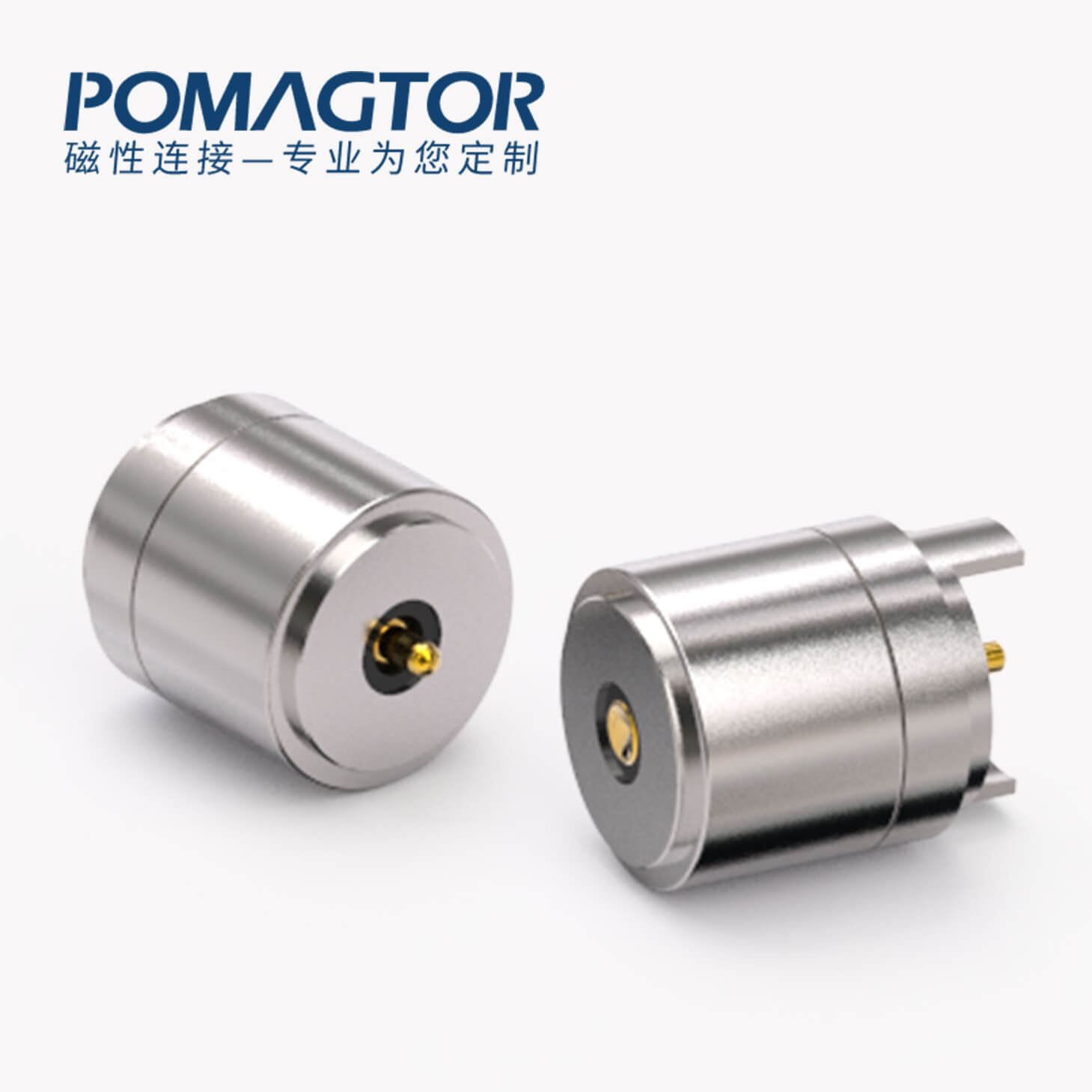 磁吸连接器 圆形磁性系列：2PIN，电镀黄铜Au3u，电压5V，电流1.5A，工作行程0.8mm:60gfMax，弹力10000次+，工作温度-30°~85°