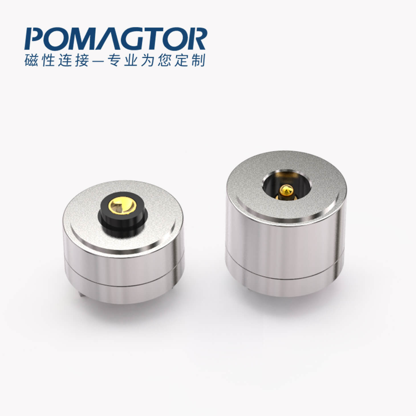 磁吸连接器 圆形磁性系列：2PIN，电压5V，电流3A，工作温度-30°~85°