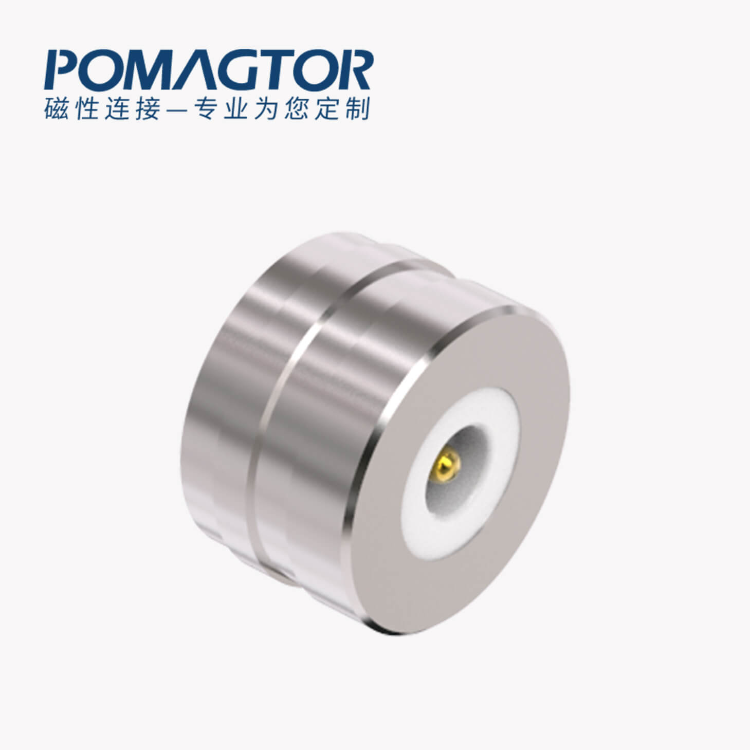 磁吸连接器 圆形磁性系列：2PIN，黄铜Au5u，电压5V，电流3A，工作行程0.8mm:60gfMax，弹力10000次+，工作温度-30°~85°