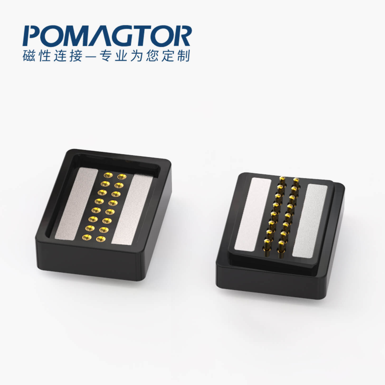 磁吸连接器 TK磁性系列：16PIN，电镀黄铜Au3u，电压5V，电流2A，工作行程1.5mm:40±20gf，弹力10000次+，工作温度-30°~85° 