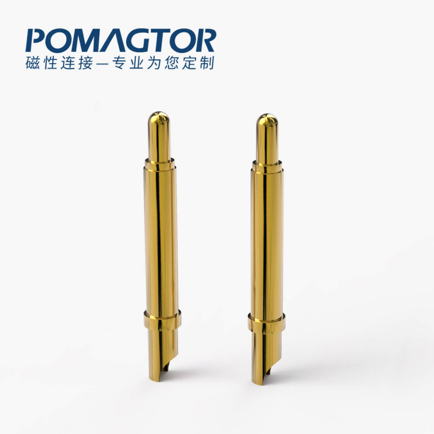 POGO PIN 焊线式：电镀黄铜Au50u，电流3A，工作行程1.5mm:140±20gf，弹力50000次+，工作温度-30°~85°