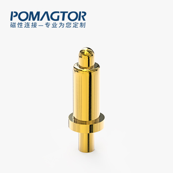 POGO PIN DIP式：电镀黄铜Au5u，电压12V，电流2A，工作行程0.6mm:100±20gf，弹力10000次+，工作温度-30°~85°