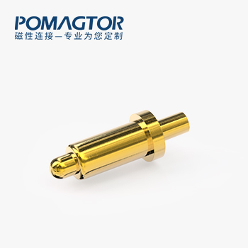 POGO PIN DIP式：电镀黄铜Au5u，电压12V，电流2A，工作行程0.6mm:100±20gf，弹力10000次+，工作温度-30°~85°