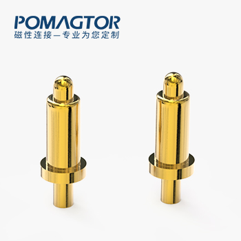 POGO PIN DIP式：电镀黄铜Au5u，电压12V，电流2A，工作行程0.6mm:100±20gf，弹力10000次+，工作温度-30°~85°