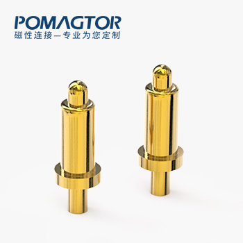 POGO PIN DIP式：电镀黄铜Au5u，电压12V，电流2A，工作行程0.6mm:100±20gf，弹力10000次+，工作温度-30°~85°