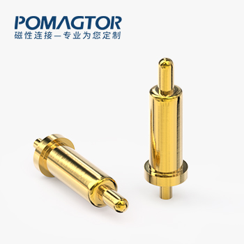 POGO PIN DIP式：电镀黄铜Au5u，电压5V，电流1A，工作行程0.7mm:60±20gf，弹力10000次+，工作温度-30°~85°