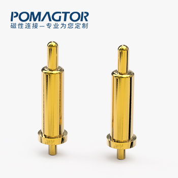 POGO PIN DIP式：电镀黄铜Au5u，电压5V，电流1A，工作行程1.0mm:40±15gf，弹力10000次+，工作温度-30°~85°
