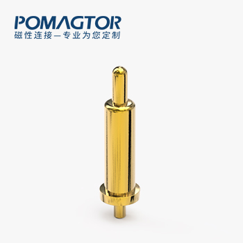 POGO PIN DIP式：电镀黄铜Au5u，电压5V，电流1A，工作行程1.0mm:40±15gf，弹力10000次+，工作温度-30°~85°