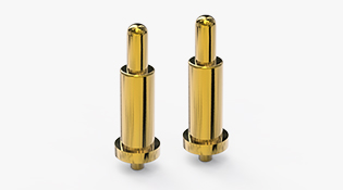 POGO PIN DIP式：电镀黄铜Au3u，电压5V，电流1A，工作行程1.0mm:40±20gf，弹力10000次+，工作温度-30°~85°