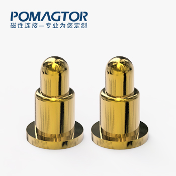 POGO PIN SMT式：电镀黄铜Au3u，电压12V，电流1A，弹力10000次+，工作温度-40°~150°