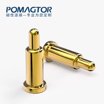 POGO PIN SMT式：电镀黄铜Au1u，电压12V，电流1A，弹力10000次+，工作温度-40°~150°