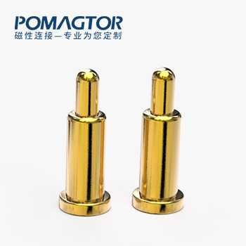 POGO PIN SMT式：电镀黄铜Au1u，电压12V，电流1A，弹力10000次+，工作温度-40°~150°