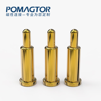 POGO PIN SMT式：电镀黄铜Au1u，电压12V，电流1A，弹力10000次+，工作温度-40°~150°