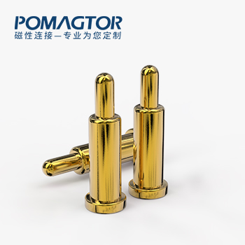 POGO PIN SMT式：电镀黄铜Au1u，电压12V，电流1A，弹力10000次+，工作温度-40°~150°