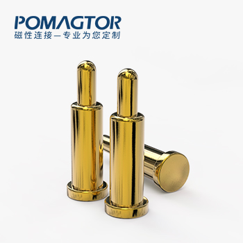 POGO PIN SMT式：电镀黄铜Au1u，电压12V，电流1A，弹力10000次+，工作温度-40°~150°