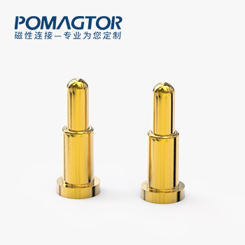 POGO PIN SMT式：电镀黄铜Au1u，电压12V，电流1.2A，工作行程0.95mm:150gf，弹力30000次+，工作温度-30°~85°