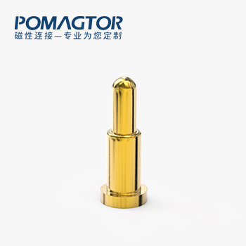 POGO PIN SMT式：电镀黄铜Au1u，电压12V，电流1.2A，工作行程0.95mm:150gf，弹力30000次+，工作温度-30°~85°