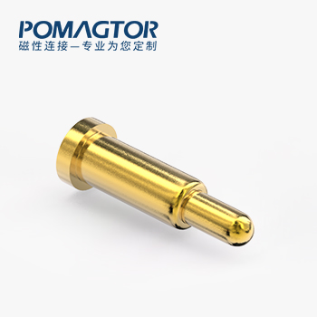 POGO PIN SMT式：电镀黄铜Au3u，电压12V，电流1A，弹力10000次+，工作温度-40°~150°