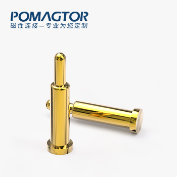 POGO PIN SMT式：电镀黄铜Au1u，电压12V，电流1A，弹力10000次+，工作温度-40°~150°