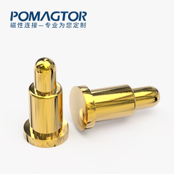 POGO PIN SMT式：电镀黄铜Au1u，电压12V，电流1A，弹力10000次+，工作温度-40°~150°