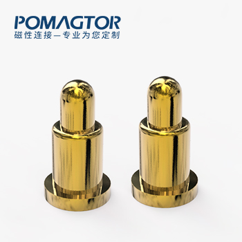 POGO PIN SMT式：电镀黄铜Au1u，电压12V，电流1A，弹力10000次+，工作温度-40°~150°