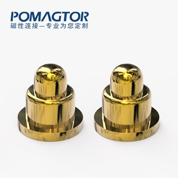 POGO PIN SMT式：电镀黄铜Au1u，电压12V，电流1A，弹力10000次+，工作温度-40°~150°