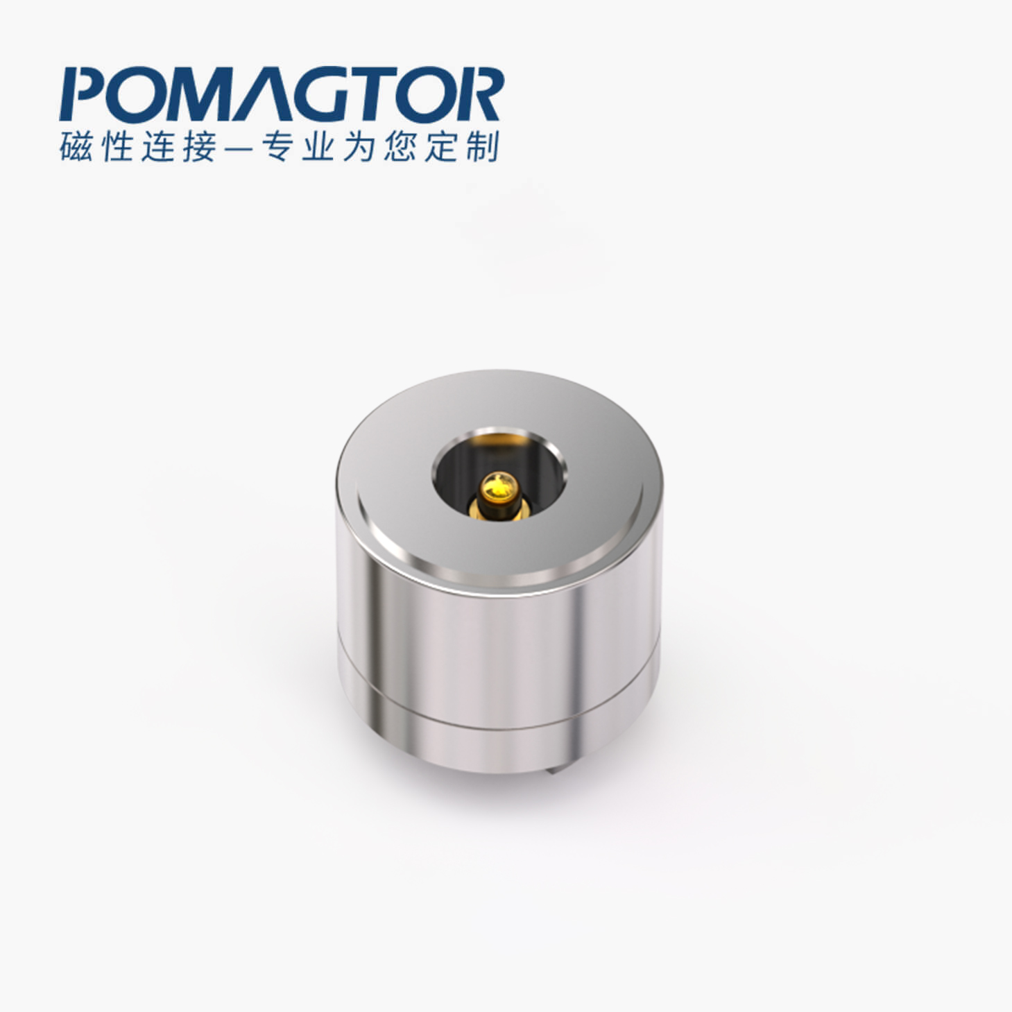 磁吸连接器 圆形磁性系列：2PIN，电镀黄铜Au5u，电压5V，电流3A，弹力10000次+，工作温度-30°~85°