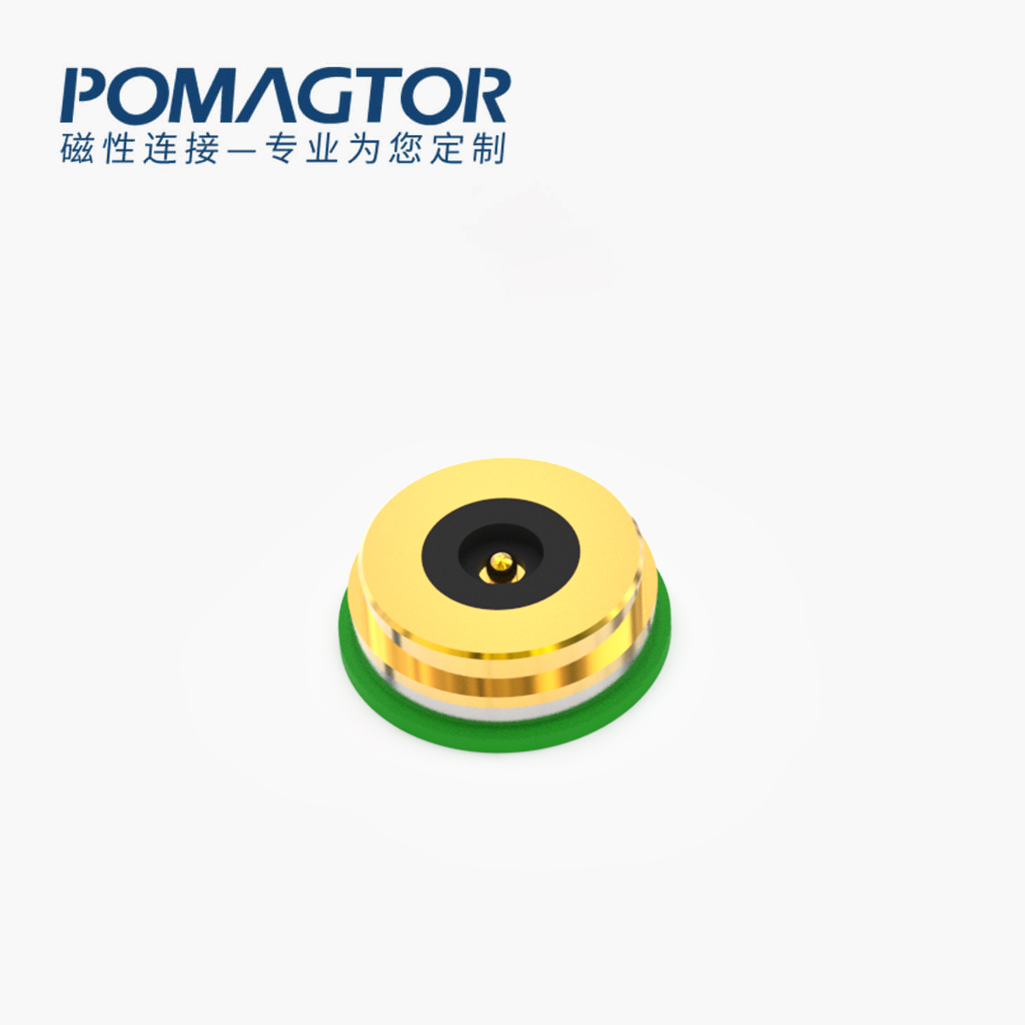 磁吸连接器 圆形磁性系列：2PIN，电压5V，电流2A，工作行程1.0mm:40±20gf，弹力10000次+，工作温度-30°~85°