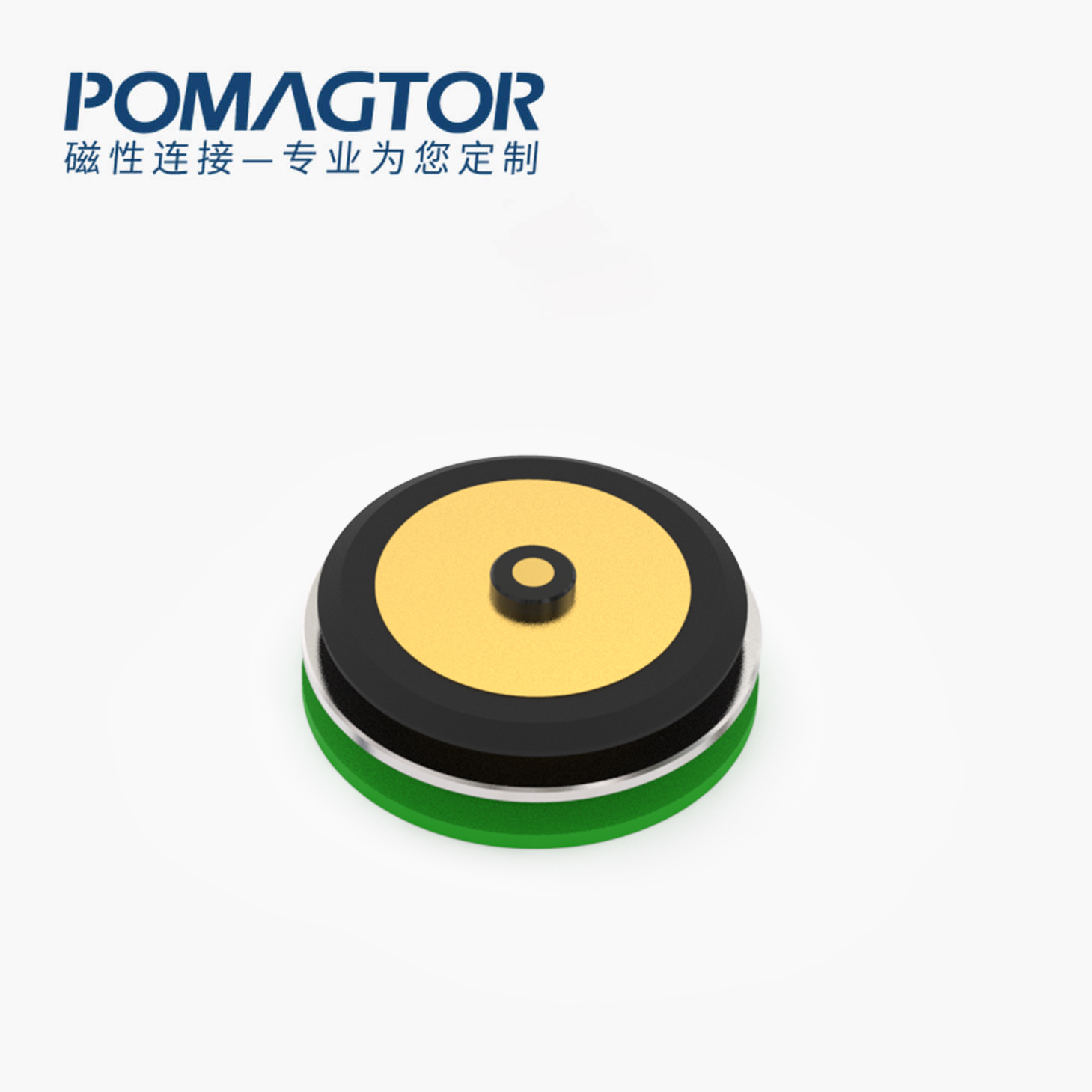 磁吸连接器 圆形磁性系列：2PIN，电压5V，电流2A，工作行程1.0mm:40±20gf，弹力10000次+，工作温度-30°~85°