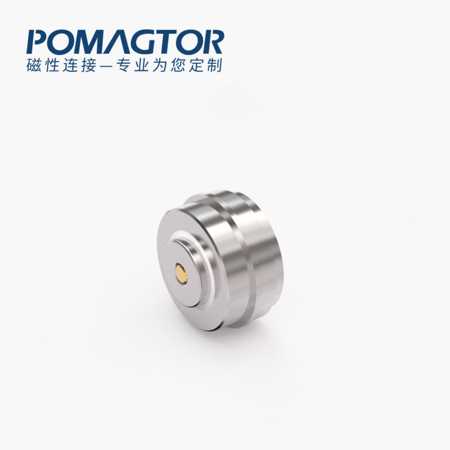 磁吸连接器 圆形磁性系列：3PIN，电镀黄铜Au3u，电压5V，电流2A，弹力10000次+，工作温度-30°~85°