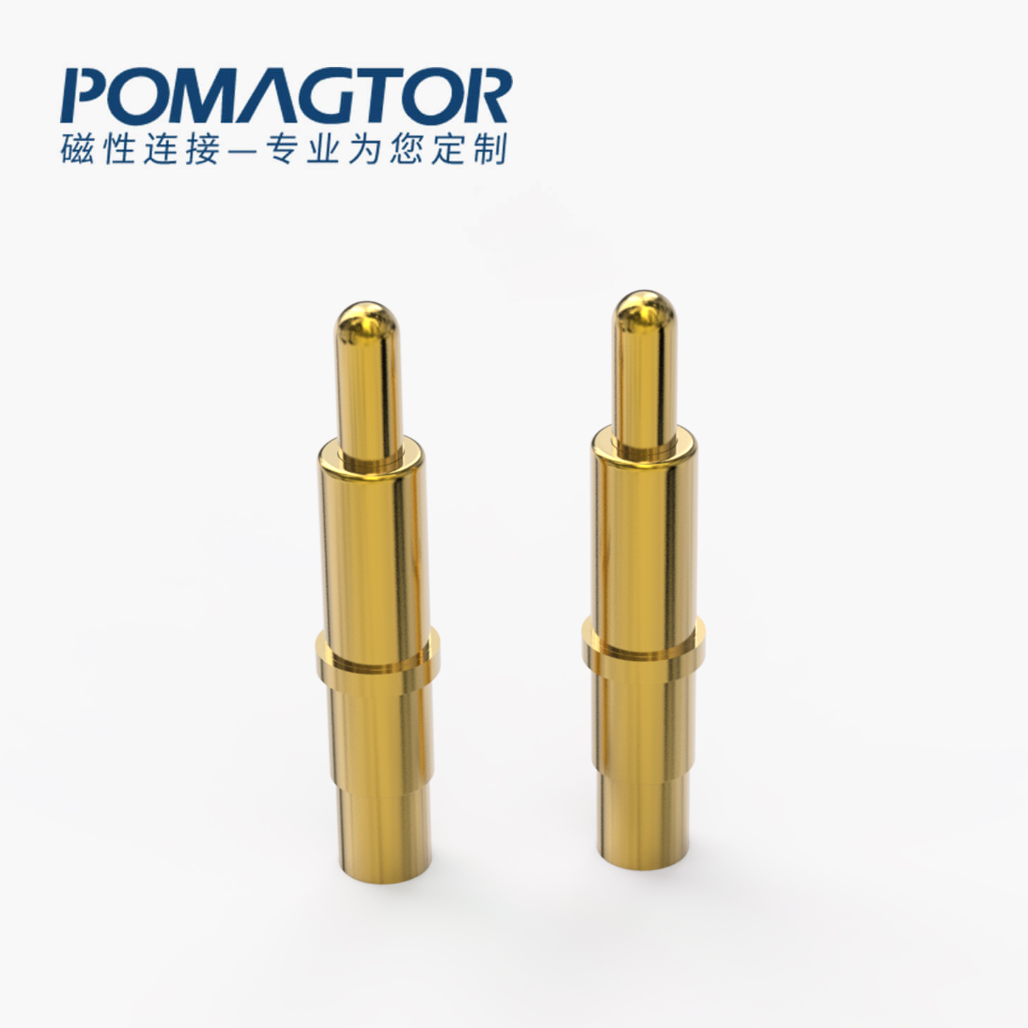 POGO PIN 焊线式：电镀黄铜Au10u，电压5V，电流2.5A，工作行程2.05mm:100±30gf，弹力1000000次+，工作温度-30°~85°