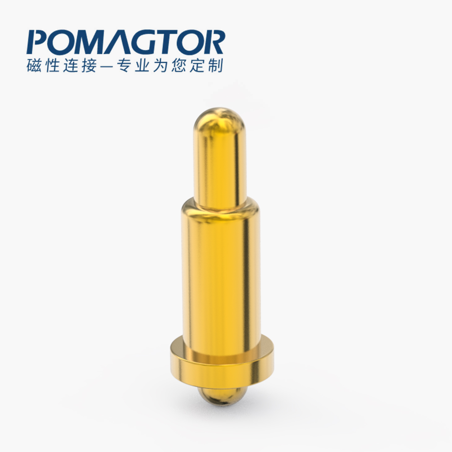 POGO PIN 双头式：电镀黄铜Au1u，电压12V，电流1A，弹力10000次+，工作温度-40°~150°